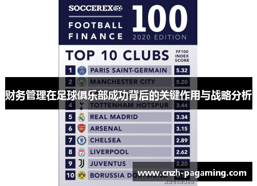财务管理在足球俱乐部成功背后的关键作用与战略分析 财务管理在足球俱乐部成功背后的关键作用与战略分析
